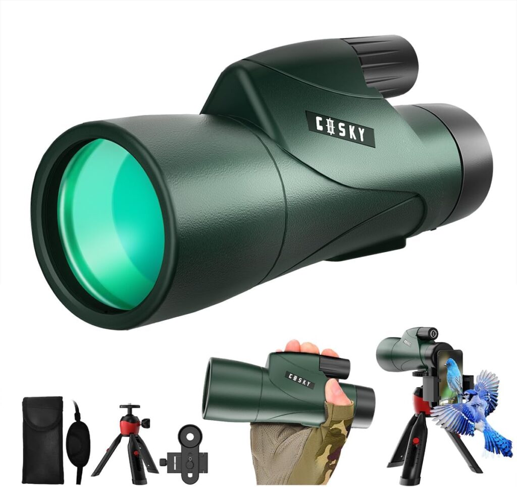 Gosky Piper 12×55 HD Monocular: best monocular for long distance