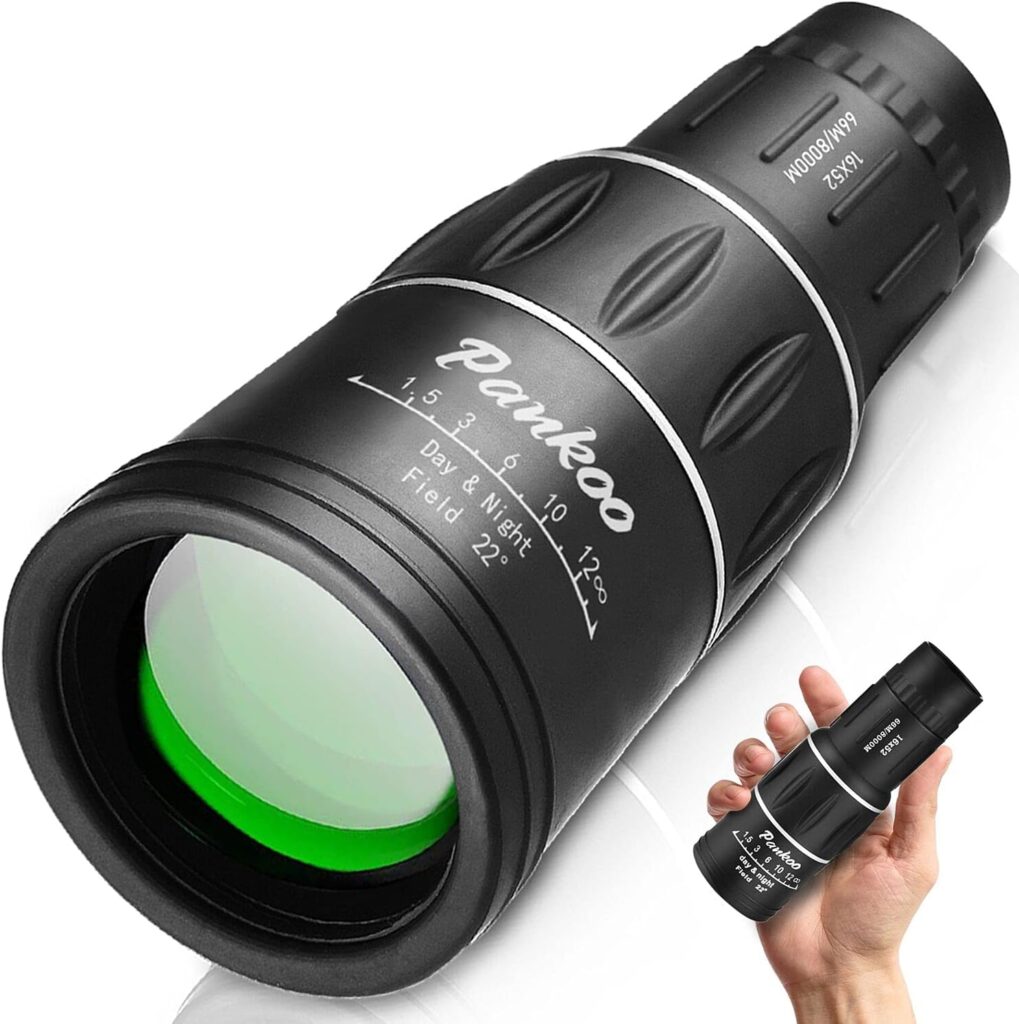 Pankoo 16X52 HD Monocular Telescope: best monocular for long distance